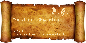 Messinger Georgina névjegykártya